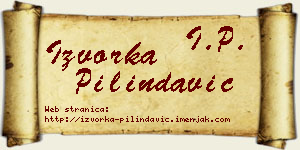 Izvorka Pilindavić vizit kartica